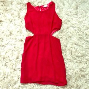 Tobi red mini dress